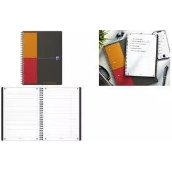 Oxford International Task Manager caderno em espiral B5 80 folhas azul 400202295