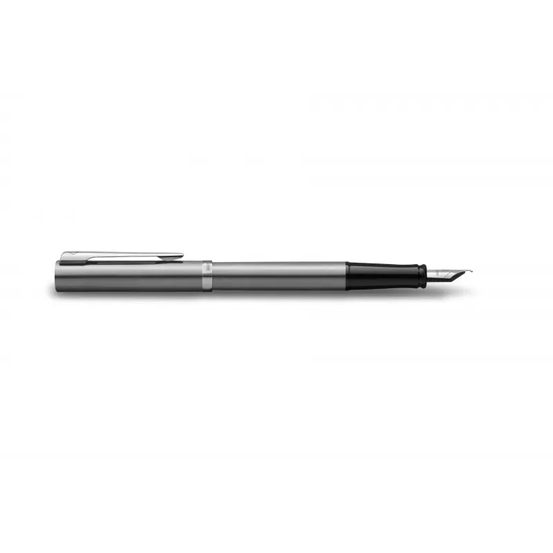 Caneta de tinta permanente Waterman Allure Impression, aço inoxidável com guarnição dourada, aparo médio 2225494