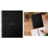 Bloco universitário Rhodia Greenbook A4+ quadriculado preto 119922C