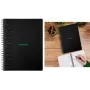 Bloco universitário RHODIA GREENBOOK A4+ pautado preto (80 folhas) 119923C