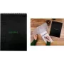Caderno de espiral RHODIA GreenPad A4+ pautado preto 90 g/m² 80 folhas 119927C