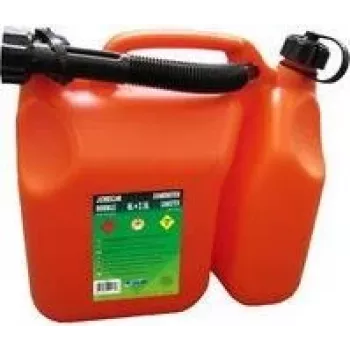 Bidão combinado de combustível e óleo EDA 6 L + 2,5 L câmara dupla vermelho/preto 010169 O SX6