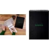 Caderno de espiral quadriculado Rhodia GreenPad A5+, preto, 160 x 210 mm, 90 g/m², 80 folhas 119928C