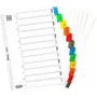 Separadores de cartão Mylar ELBA, numéricos 1-12, A4, várias cores, 12 peças (M568587)