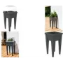 Horta elevada mini EDA VEG&Table Aromatique, antracite, 23L, 385x385x680mm 013927 G.ANT CX