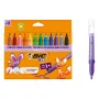 Marcadores BIC KIDS Comfort Jumbo, várias cores, pack de 12, ponta 1,4 mm, laváveis 517250