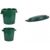 Contentor de resíduos EDA 75 L para exterior verde plástico reciclado 013011 V.CA VX8