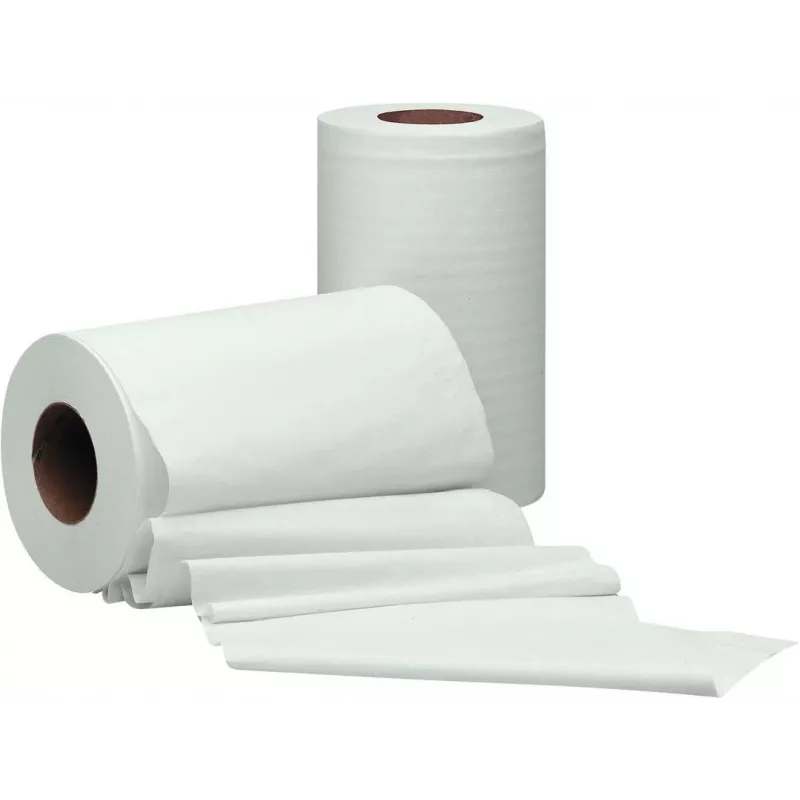 Rolo de limpeza multiusos TORK Reflex, 2 folhas, branco, 67 m, perfurado, não gofrado, 1 rolo (473474)