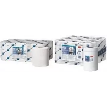 Rolo de papel de limpeza multiusos Tork Reflex, 2 folhas, branco, 150,8 m, perfurado, 450 folhas (473472)
