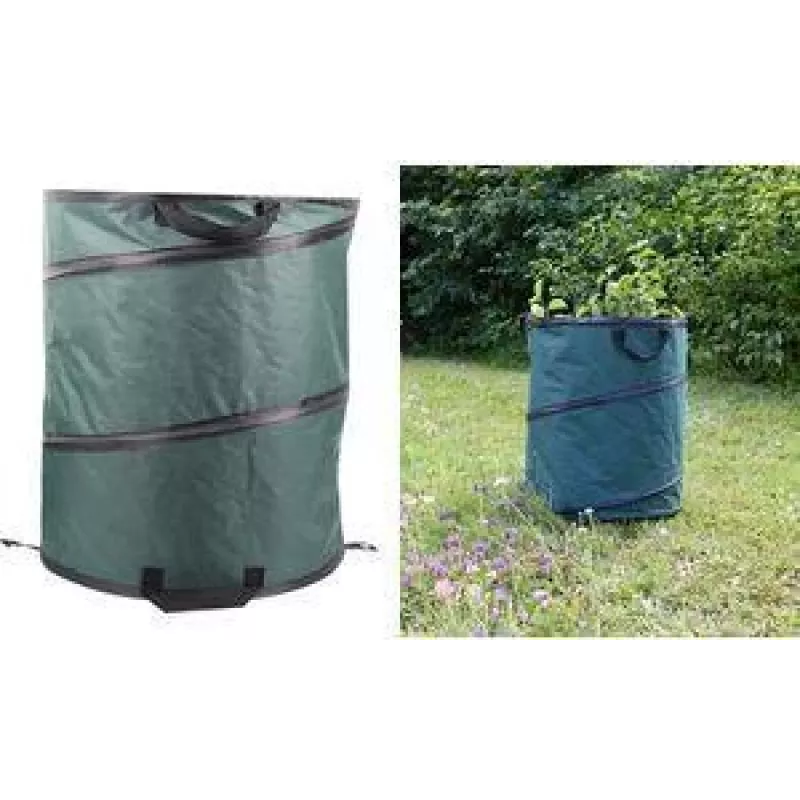 Saco de jardim EDA POP UP 117L verde-escuro saco para resíduos de jardim 010531 V.CA