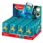 Borracha e afia-lápis combinados Maped DRAGON, dois furos, expositor de 20 049226