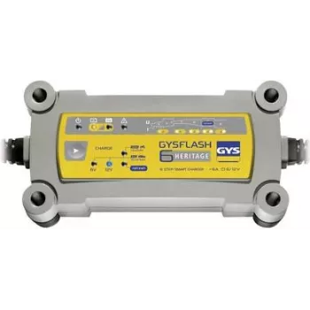 Carregador de bateria automático GYS Flash Heritage 6A 6V/12V 029538