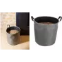 Saco de armazenamento EDA Pellets, 60 litros, cinzento-escuro, capacidade 30 kg, feltro, dobrável, com pegas 010488 G/NO