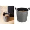 Saco de armazenamento EDA Pellets, 60 litros, cinzento-escuro, capacidade 30 kg, feltro, dobrável, com pegas 010488 G/NO
