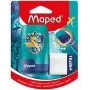 Afia-lápis e borracha Maped Dragon combinados - depósito duplo com borracha integrada, 1 unid. (049224)