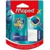 Afia-lápis e borracha Maped Dragon combinados - depósito duplo com borracha integrada, 1 unid. (049224)