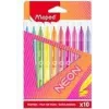 Marcadores Maped Neon, pack de 10, ponta redonda 2,8 mm, estojo de cartão 845419