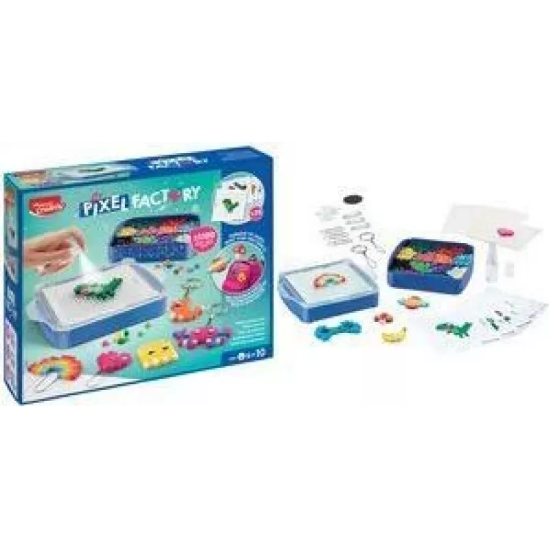 Conjunto de arte com contas de água Maped Creativ Pixel Factory - 1100 contas, 50 contas especiais, 25 designs 907700