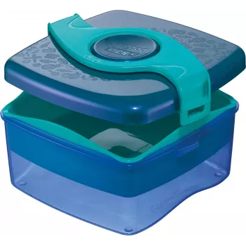 Lancheira Maped PICNIK ORIGINS 1,4L aqua com 2 compartimentos, recipiente removível e separador 870108