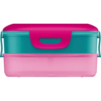 Lancheira 3 em 1 Maped PICNIK Kids Concept Barbie, 1,4 L, 2 compartimentos + caixa de snacks, rosa/multicolor 871097