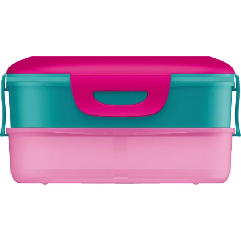 Lancheira 3 em 1 Maped PICNIK Kids Concept Barbie, 1,4 L, 2 compartimentos + caixa de snacks, rosa/multicolor 871097