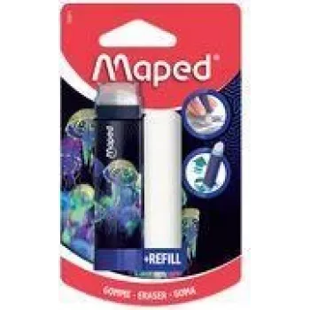 Borracha Maped Deepsea Paradise com recarga, formato batom, 1 unidade 152011