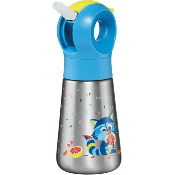 Garrafa térmica Maped PICNIK guaxinim, 350 ml em aço inoxidável com palhinha 873001