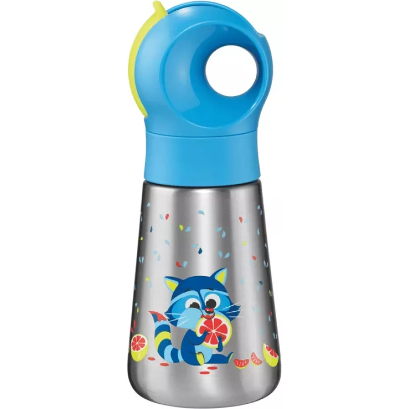Garrafa térmica Maped PICNIK guaxinim, 350 ml em aço inoxidável com palhinha 873001