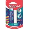 Borracha Maped Pixel Party com recarga, formato batom, embalagem blister 152015