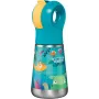 Garrafa térmica Maped PICNIK Jungle Fever, 350 ml em aço inoxidável turquesa com palhinha