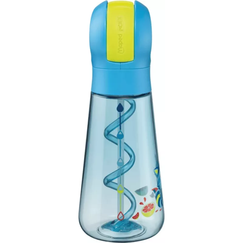 Garrafa de água Maped PICNIK Raccoon 0,5 L azul com palhinha 873101