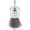 Escova de aço de haste Bosch 1 609 200 269, aço ondulado, 25 mm, haste de 6 mm