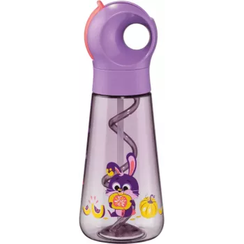 Garrafa Maped PICNIK Rabbit 0,5L roxa com palhinha 873102