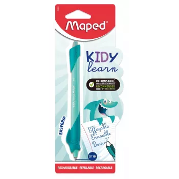 Caneta roller apagável Maped KIDY Learn Shark, 0,7 mm, tinta azul, embalagem blister 229500