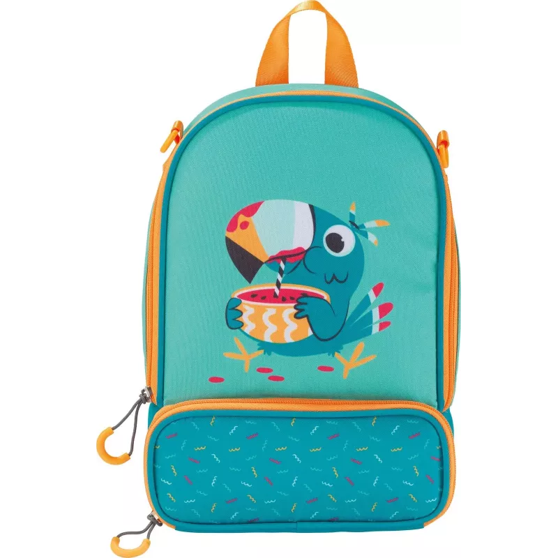 Mochila infantil Maped PICNIK TUKAN, mochila verde de jardim de infância, poliéster, compartimento principal grande – 1 unidade (879003)