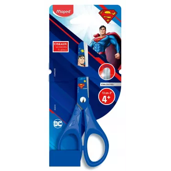 Tesoura de artesanato Maped Superman, ponta redonda, 130 mm, azul 464233