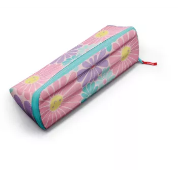 Estojo XXL Maped Fancy Pastel Lovely Daisy, triangular, 2 faces reversíveis, pastel 931911