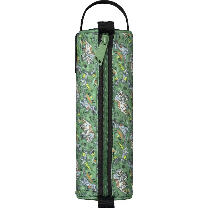 Estojo de rolo Maped Dinossauro, neoprene, verde/preto, fecho de correr, 1 unid. 932909