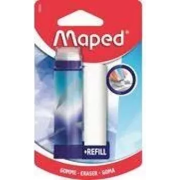 Borracha Maped ARCTIC com mecanismo rotativo e recarga, estilo batom, branco, 1 conjunto (2 borrachas) 152026