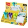 Maped KIDY Learn Caneta roller apagável, 0,7 mm, expositor de 18 peças (229503)