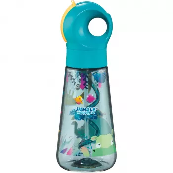 Garrafa de água Maped PICNIK JUNGLE FEVER, 0,5 L, turquesa, Ecozen com palhinha 873199