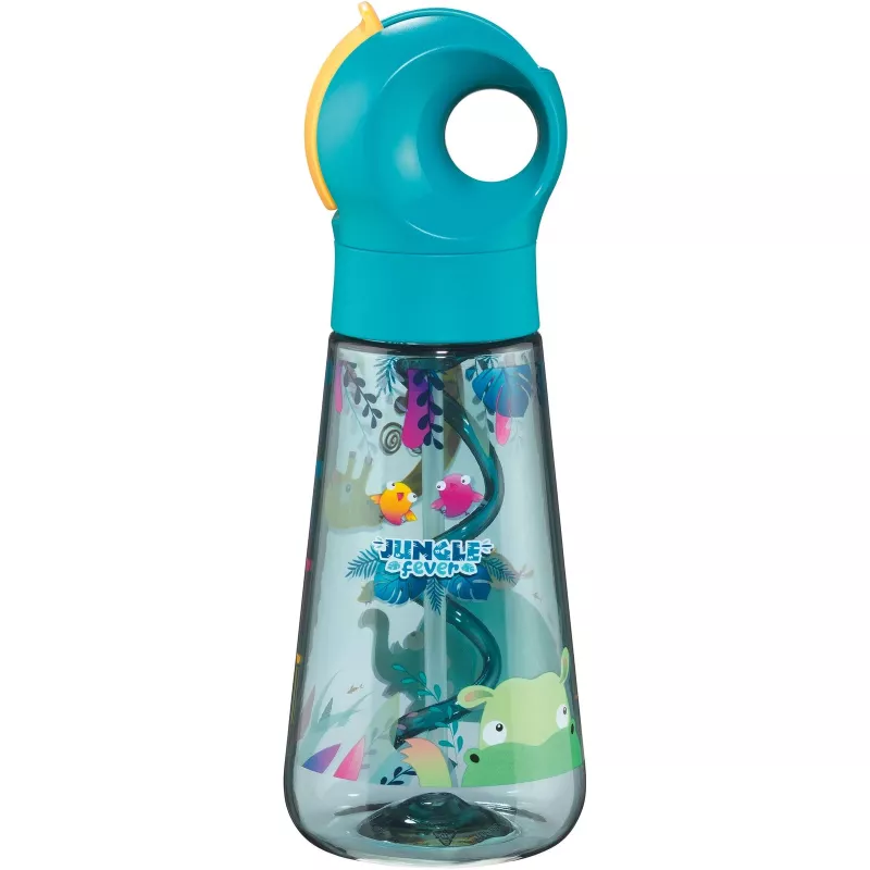 Garrafa de água Maped PICNIK JUNGLE FEVER, 0,5 L, turquesa, Ecozen com palhinha 873199