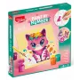 Conjunto de pintura por números Maped Creativ gato e coelho - 2 placas pré-impressas, tintas acrílicas, pincel, a partir de 7 anos 907083