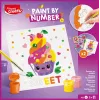 Conjunto de pintura por números Maped Creativ Kawaii Food Sweet - 2 telas pré-impressas, 10 tintas acrílicas, pincel, a partir de 7 anos 907088