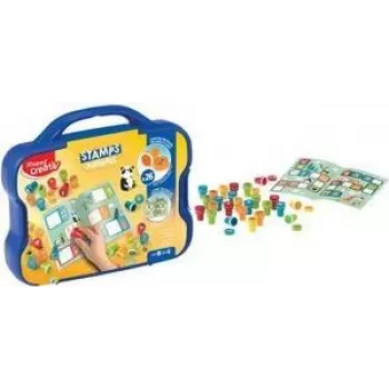 Conjunto de carimbos Maped Creativ motivos animais, autoentintáveis, 15 carimbos, estojo de plástico 907090