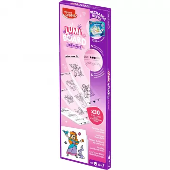 Recarga Maped Creativ Princess para mesas de luz LED LUMI BOARD, 20 folhas de papel transparente 907096