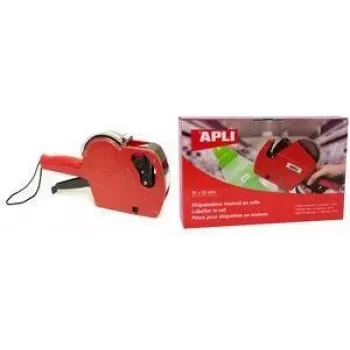 Marcador de preços AGIPA 101418 vermelho de 1 linha, 8 dígitos, altura de carateres 8 mm