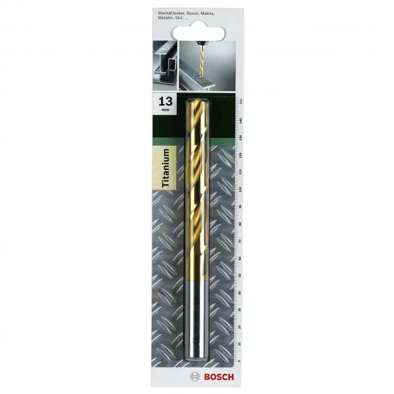 Broca helicoidal Bosch HSS 5 mm revestida a TiN DIN 338 2609255098