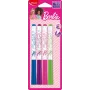 Marcadores de quadro branco Maped Barbie, pack de 4, ponta redonda 1,5 mm, apagáveis a seco sem odor, várias cores 741301