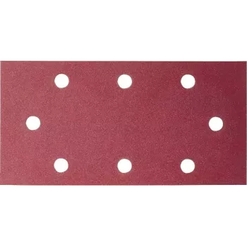Pack de 10 lixas de velcro Bosch 2609256A90 185 mm x 93 mm, grão 120, perfuradas
